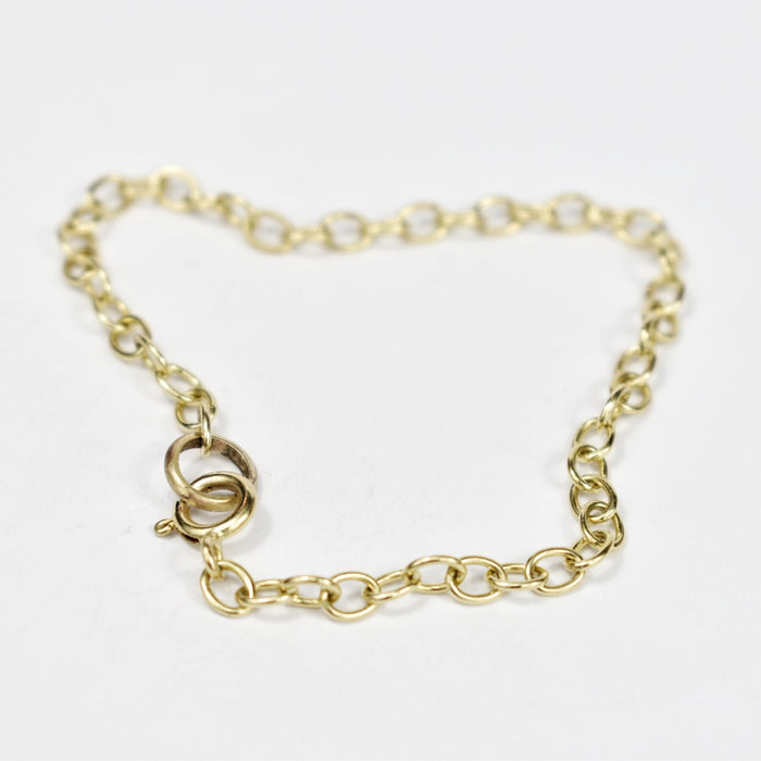 Gold trace chain bracelet