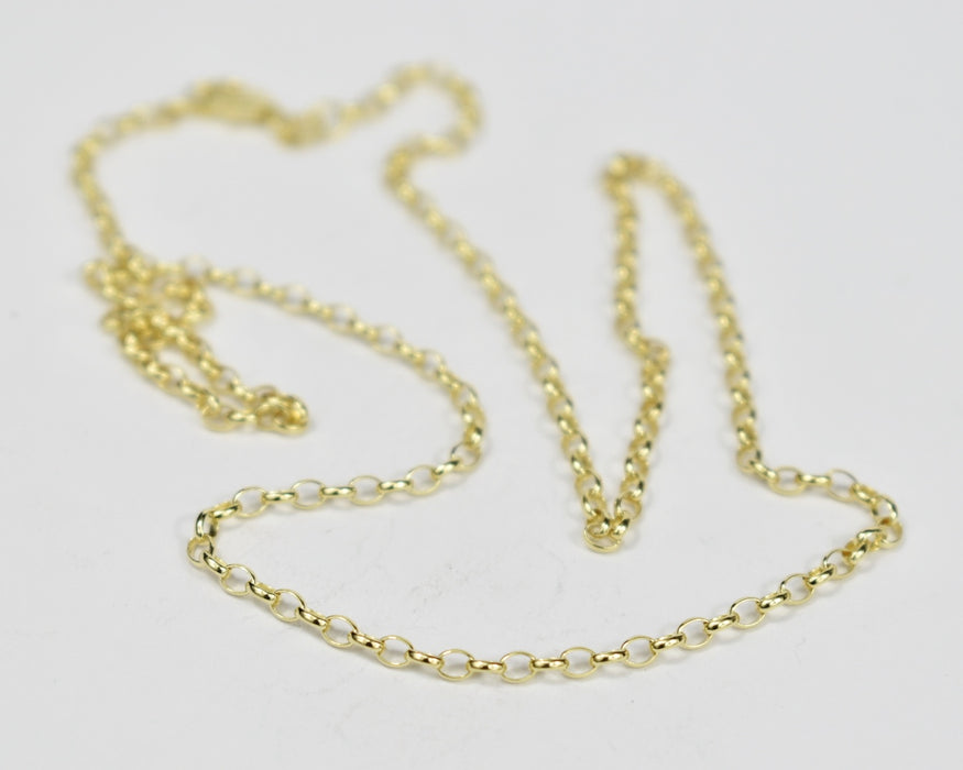 9k gold belcher chain necklace